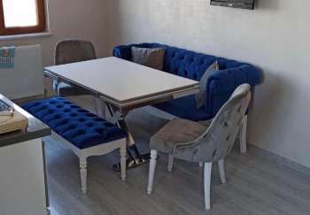 E - 1240 Chester Sandalyeli Puflu Bank Takımı