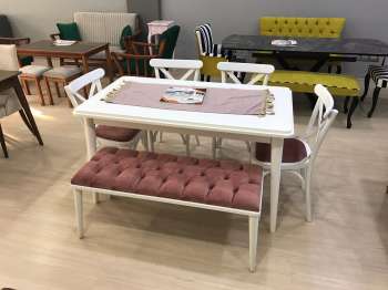 E - 1370 Royal Masa Tonet Sandalye Puf